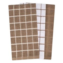 Terry Kitchen Towels, Set Of 3 by RITZ in Mocha