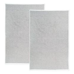 Honeycomb Cotton Terry Kitchen Dish Towel Set 2 by Mu Kitchen in Gray