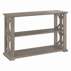 Bush Furniture Homestead Console Table with Shelves in Driftwood Gray - Bush Furniture HOT248DG-03