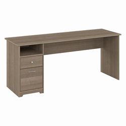 Bush Furniture Cabot 72W Computer Desk with Drawers in Ash Gray - Bush Furniture WC31272