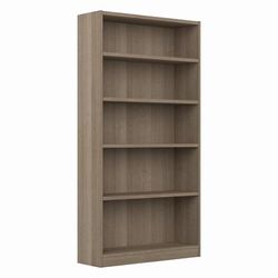 Bush Furniture Universal Tall 5 Shelf Bookcase in Ash Gray - Bush Furniture WL12427