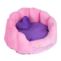 Pink Princess Snuggle Dog Bed 45x40x30cm (LxWxH)