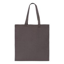 Q-Tees Q800 Promotional Tote Bag in Charcoal | Canvas Q0800