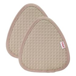 Waffle Silicone Pot Holders, Set Of 2 Pot Holder by T-fal in Sand