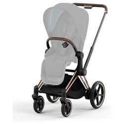 Cybex ePriam 2 Electronic Assist Stroller Frame - Rose Gold / Brown
