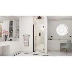 Dreamline DreamLine Unidoor 30 - 31 inch W x 72 inch H Frameless Hinged Shower Door in Matte Black SHDR-20307210-09