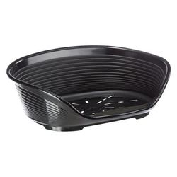Ferplast Siesta Deluxe Black Plastic Dog Basket Size 10