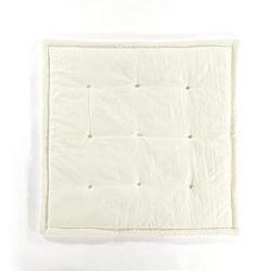 Lush Décor Baby Square With Border Play Mat Ivory Single 36X36 - Lush Decor 21T012487