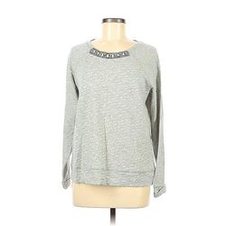 JCPenney Sweatshirt: Gray Tops - Women's Size Medium