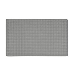 Woven Embossed Faux Leather Anti Fatigue Mat by Achim Home Décor in Grey (Size 18 X 30)