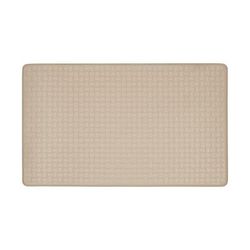 Woven Embossed Faux Leather Anti Fatigue Mat by Achim Home Décor in Tan (Size 20 X 39)