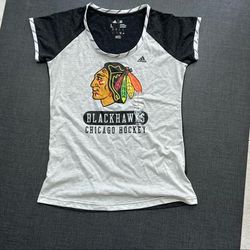 Adidas Tops | Large Nwot Chicago Blackhawk T-Shirt | Color: Black | Size: L