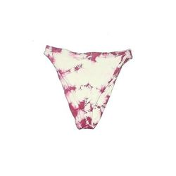 Lulus Swimsuit Bottoms: White Print Swimwear - Women's Size Medium