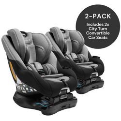 Baby Jogger City Turn Rotating Convertible Car Seat (2 Pack) - Onyx Black