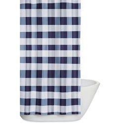 Everyday Buffalo Plaid Shower Curtain by Truly Soft in Navy White