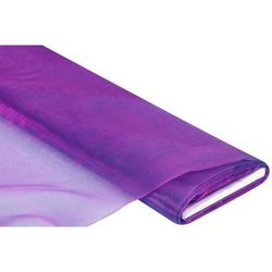 Tissu organza, rose vif/bleu