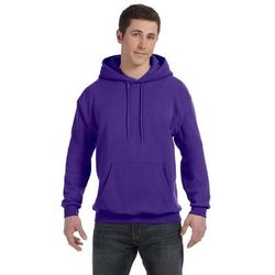 Hanes P170 Ecosmart 50/50 Pullover Hooded Sweatshirt in Purple size 5XL | Cotton Polyester