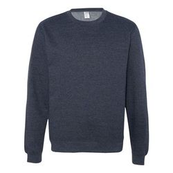 Independent Trading Co. SS3000 Midweight Sweatshirt in Classic Navy Blue Heather size 3XL