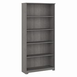 Bush Furniture Cabot Tall 5 Shelf Bookcase in Modern Gray - Bush Furniture WC31366