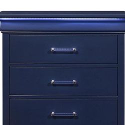 Charlie Blue Chest -Global Furniture CHARLIE-BLUE-CH W/LED