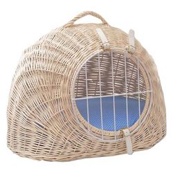 Aumüller Wicker Basket with Cushion, 50x39x44cm (LxWxH)