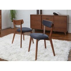 Walnut Sedona Chair With Fabric Seat And Walnut Stained Rubberwood - Unique Furniture 43893230