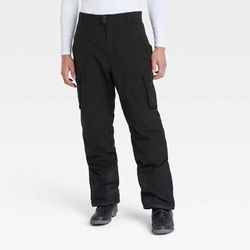 Men's Snow Sport Pants with 3M Thinsulate Insulation - All in Motion Black S