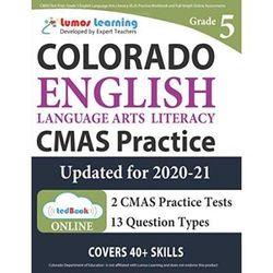 Cmas Test Prep Grade English Language Arts Literacy Ela Practice Workbook And Fulllength Online Assessments Colorado Measures Of Academic Success Study Guide