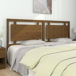 vidaXL Testiera per Letto Marrone Miele 205,5x4x100cm in Pino Massello