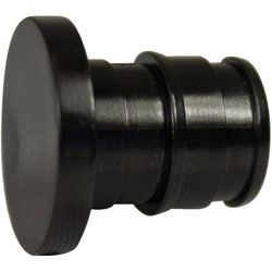 American Imaginations 0.5 in. x 0.5 in. Cold Expansion Polyalloy Plug; Black Hardware