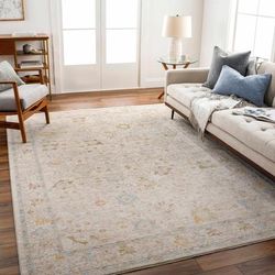Amina 2' x 2'11" Traditional Beachhouse/Driftwood/Dark Beige/Smoke/Nutmeg/Medium Gray/Taupe/Amber/Dark Brown/Light Olive/Dusty Pink/Mustard/Medium Gray/Dark Brown Area Rug - Boutique Rugs
