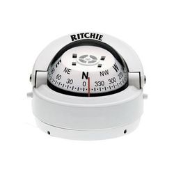 Ritchie S-53W Explorer Compass - Surface Mount - White S-53W