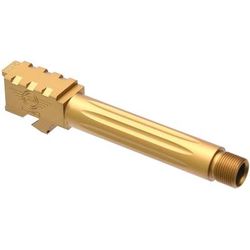 L2D Combat Precision Match Threaded Barrel Glock 17 9mm 1-10 RH 1/2x28 Gen 5 Titanium Nitride LD-BBL-PM-175-FT-TIN