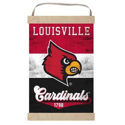"Louisville Cardinals Retro Logo Banner Sign"