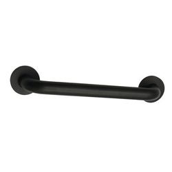 "Kingston Brass DR514160 Meridian 16" x 1-1/4" O.D Grab Bar, Matte Black - Kingston Brass DR514160"