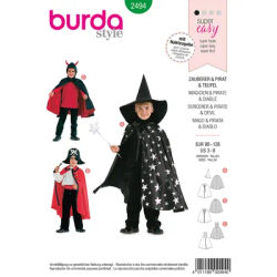 Patron burda 2494 "sorcier, pirate & diable" enfant