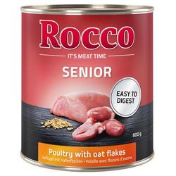 6x800g Senior Poultry, Oats Rocco Wet Dog Food
