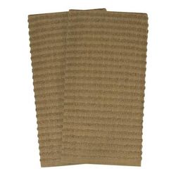 Royale 2Pk Solid Kitchen Towel by RITZ in Mocha
