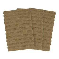 Royale 3Pk Solid Dish Cloth by RITZ in Mocha