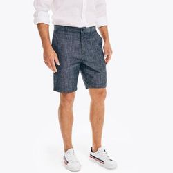 Nautica Men's 8.5" Chambray Short Sinker Blue Denim Wash, 35W