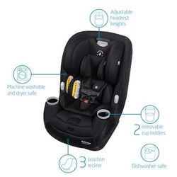 Maxi-Cosi Pria All-in-One Convertible Car Seat - Sonar Black (PureCosi)