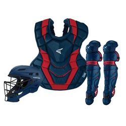 Easton ELITE X Intermediate Catcher's Box Set - Ages 13-15 Navy/Red