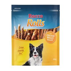 12x200g Chicken Breast Fillet Rocco Rolls Chew Sticks