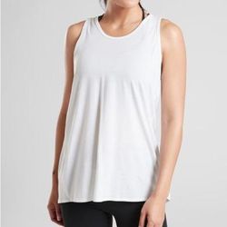 Athleta Tops | Athleta Essence Vita Tie Back Tank | Color: White | Size: Xs