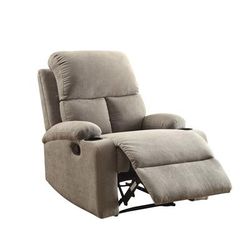 Recliner (Motion) by Acme in Gray Velvet