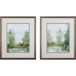 Jade Forest Framed Wall Décor, Set Of 2 by Propac Images in Green