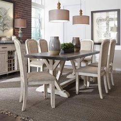 7 Piece Trestle Table Set - Liberty Furniture 619-DR-7TRS