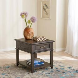 Transitional Drawer End Table In Peppercorn Finish - Liberty Furniture 792-OT1020