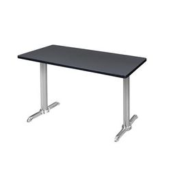 "Regency Cain 48" x 24" Training Table- Grey/ Chrome Base - Regency MTRCT4824GYCM"