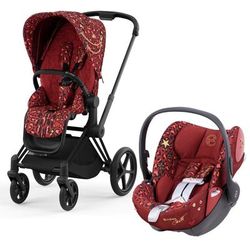 Cybex Priam 4 + Cloud Q Travel System Bundle - Rockstar by Alec Voelkel